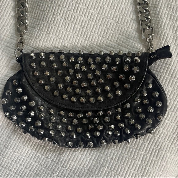 Handbags - Amazing Leather Studded Bag